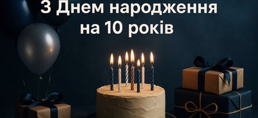Поздравления с днем рождения на 10 лет – яркие и незабываемые пожелания