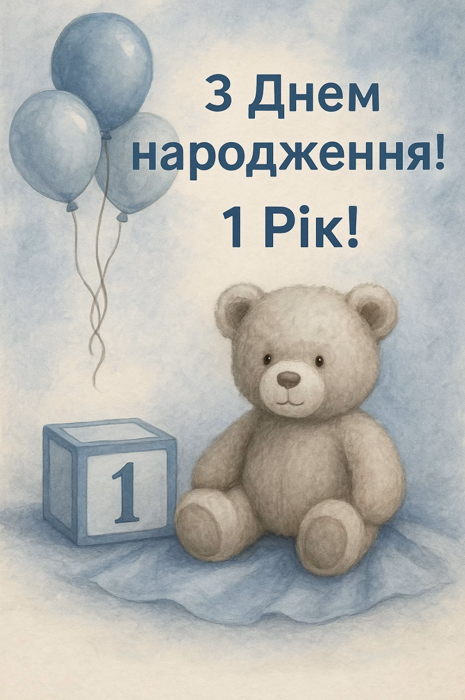 День рождения 1 год