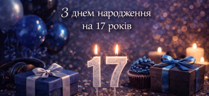 Поздравления с днем рождения на 17 лет – искренние пожелания для молодого именинника