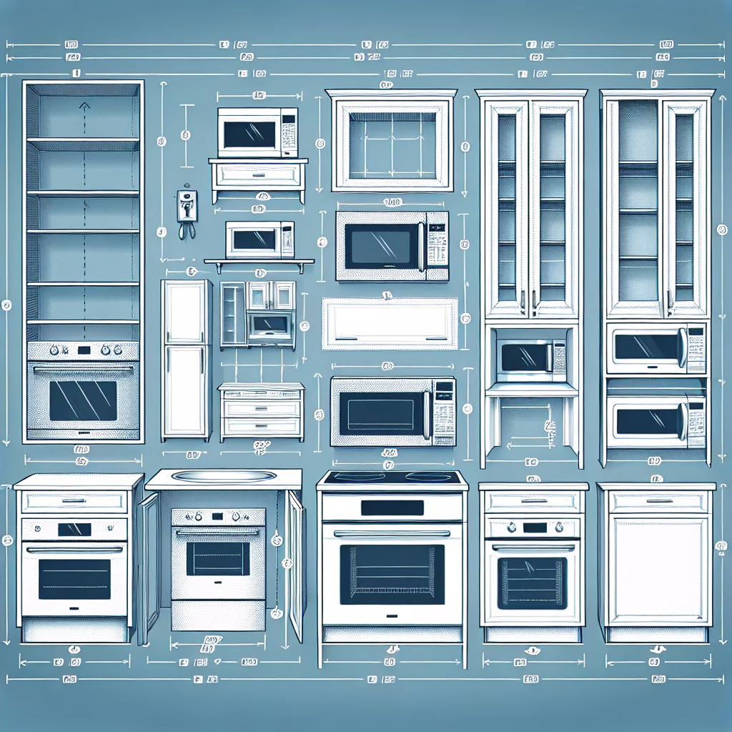 Як правильно виконати монтаж вбудованої техніки: які існують розміри вбудованої мікрохвильовки та як обрати шафу?